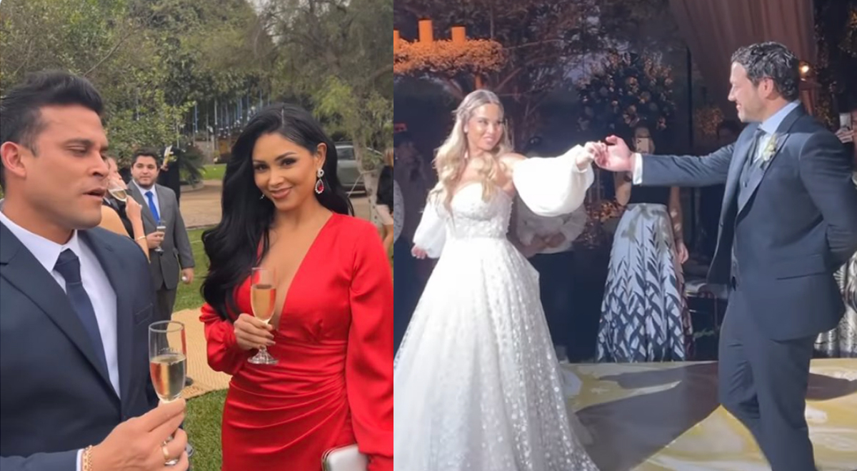 Pamela Franco Instagram Viral es cuestionada por ir con vestido rojo a boda  de Ethel Pozo: 