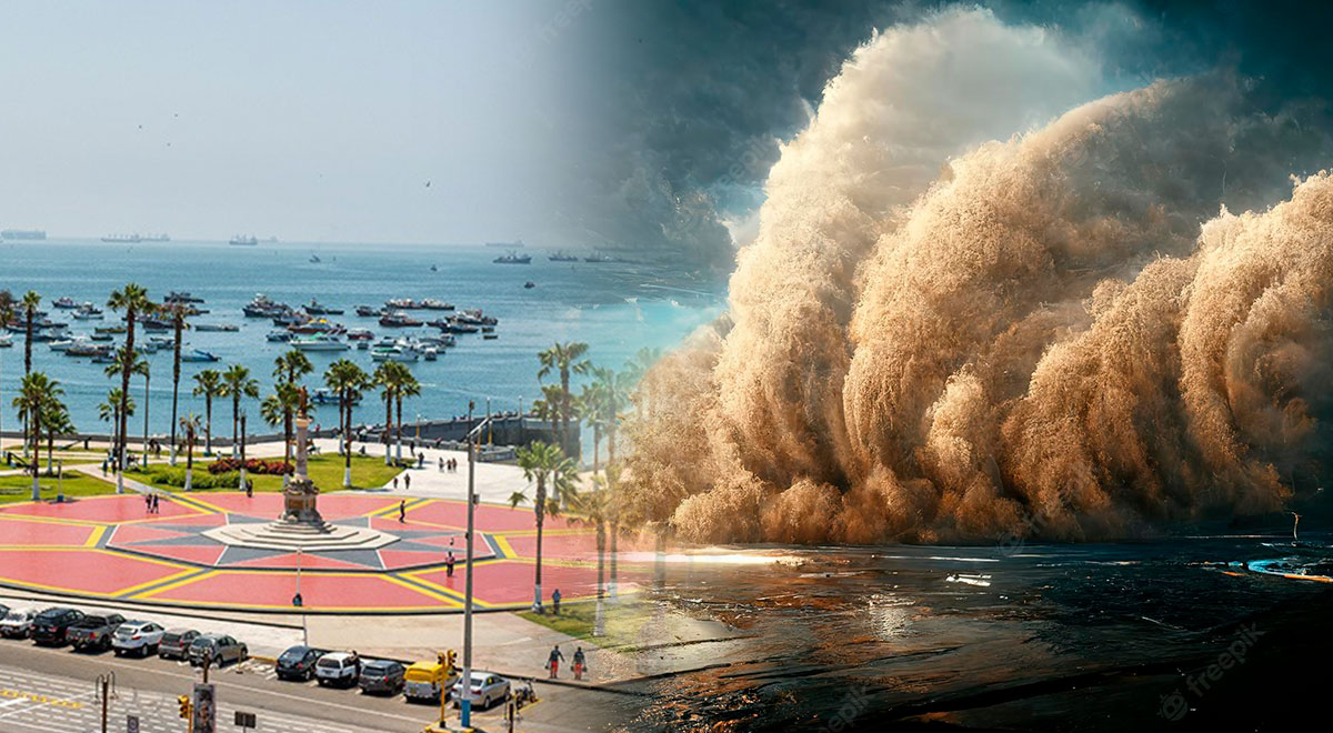 el mar desaparece antes de un tsunami