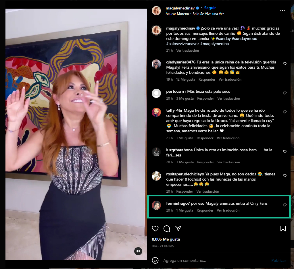 Magaly Medina Muestra Baile En Instagram Luego De Fiesta De Aniversario Y Usuario Le Pide Abrir