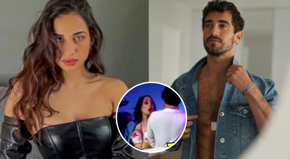 Valery Revello Captan a la modelo tratando de besas a Diego Rodríguez pero él la rechaza