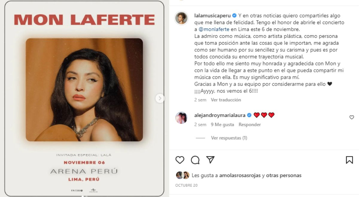 Mon Laferte in Lima What is the setlist for your concert? American