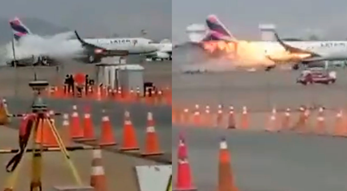 Aeropuerto Chávez dos muertos tras choque entre el avión Latam y