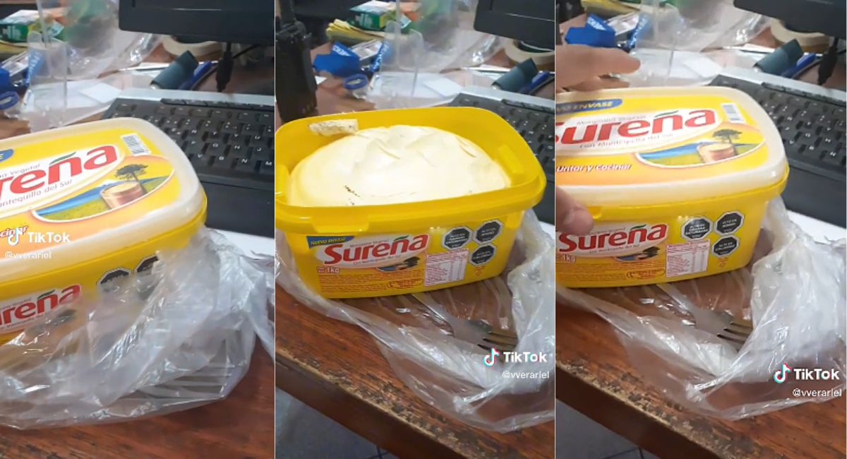 TikTok viral: chileno confundió pote de mantequilla con el de su