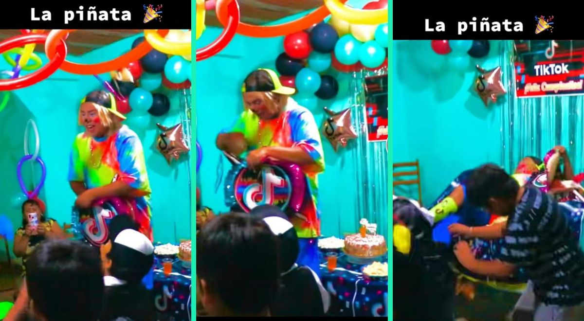 TikTok Viral: Payasito Rompía La Piñata En Fiesta Infantil, Pero Sufre ...