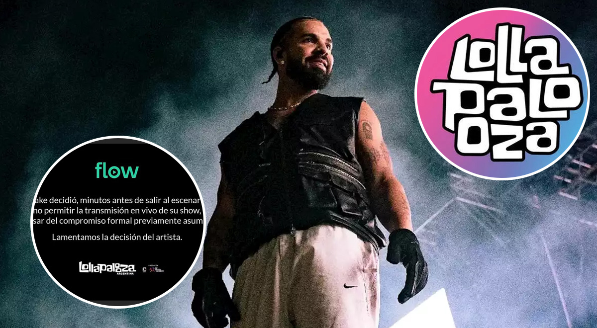 Lollapalooza 2023 Drake con impases en Argentina por transmisión en