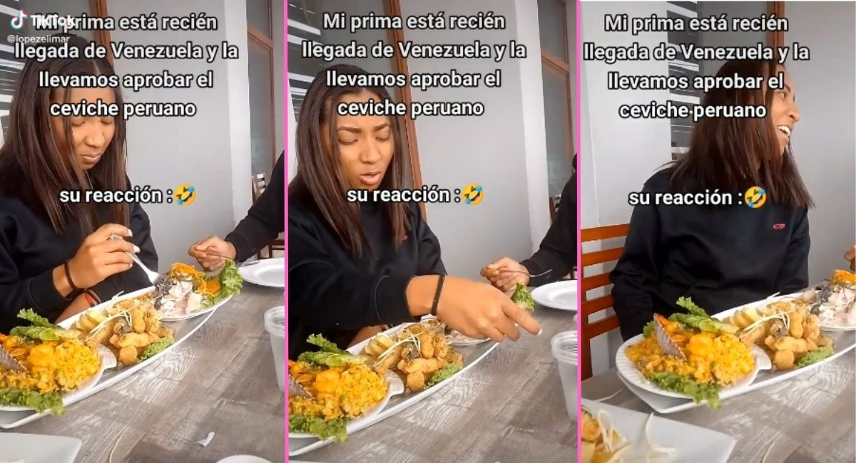 Tiktok Viral Venezolana Llega Al Perú Come Ceviche Por Primera Vez Y