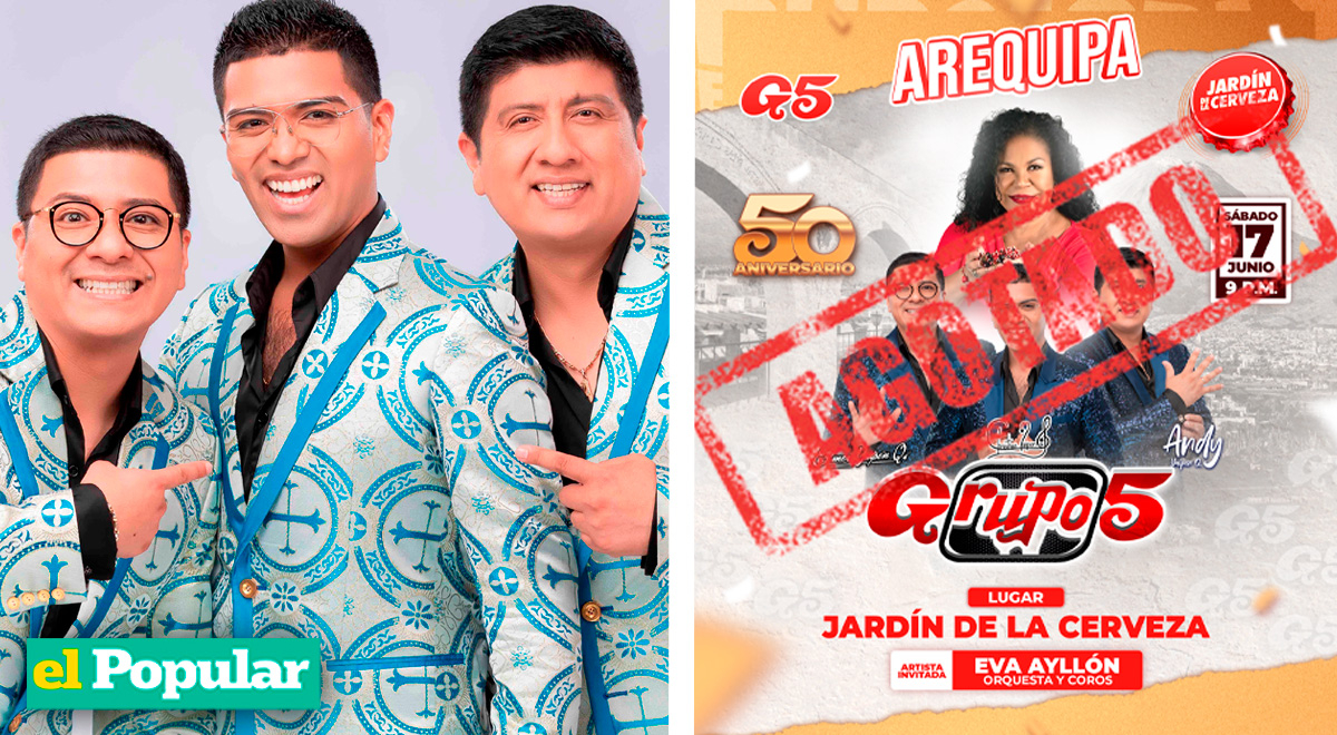 Grupo 5 en Arequipa Se agotaron todas las entradas del concierto en