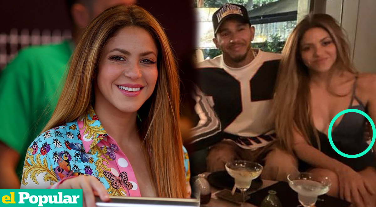 Lewis Hamilton prensado de la cintura de Shakira | Es la Moda