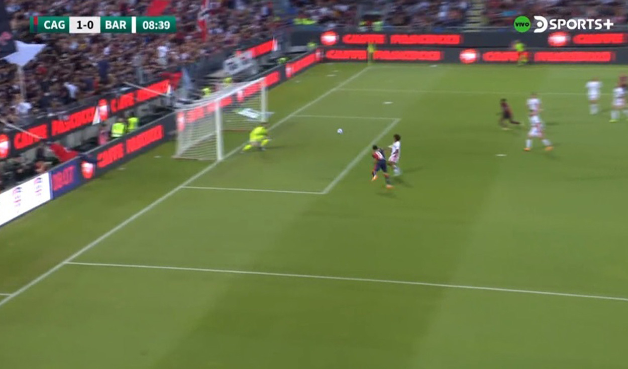 Gianluca Lapadula anotó el 1-0 en el Cagliari vs. Bari por la primera