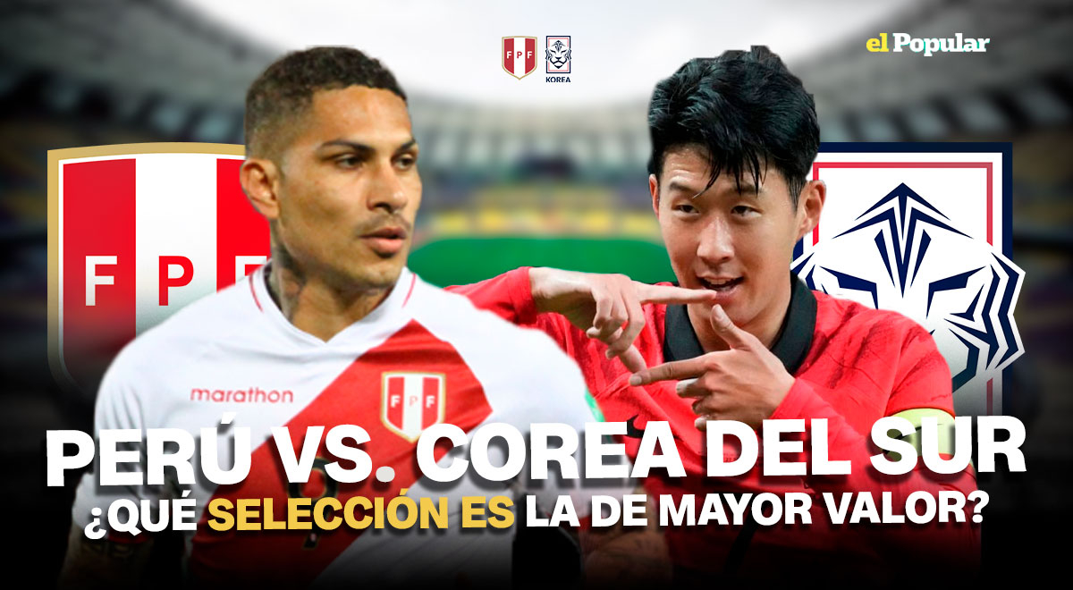 Perú vs. Corea del Sur ¿Qué selección es la más cara y cuál tiene