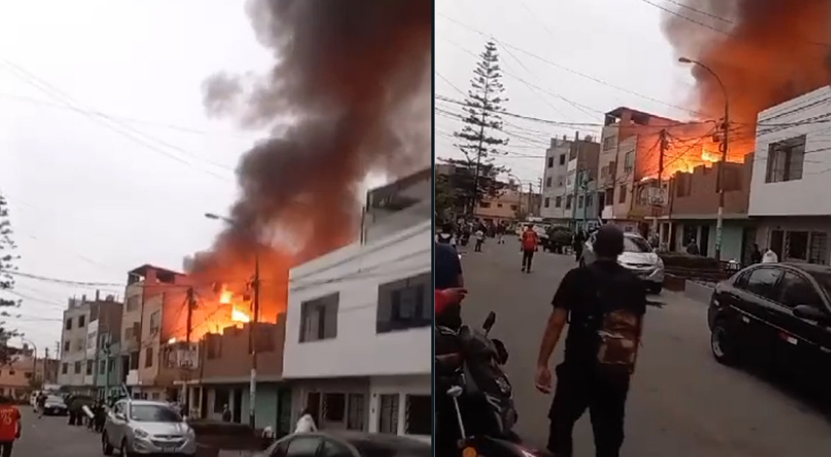 Incendio De Grandes Proporciones Consume Vivienda En San Mart N De Porres Y Amenaza Con