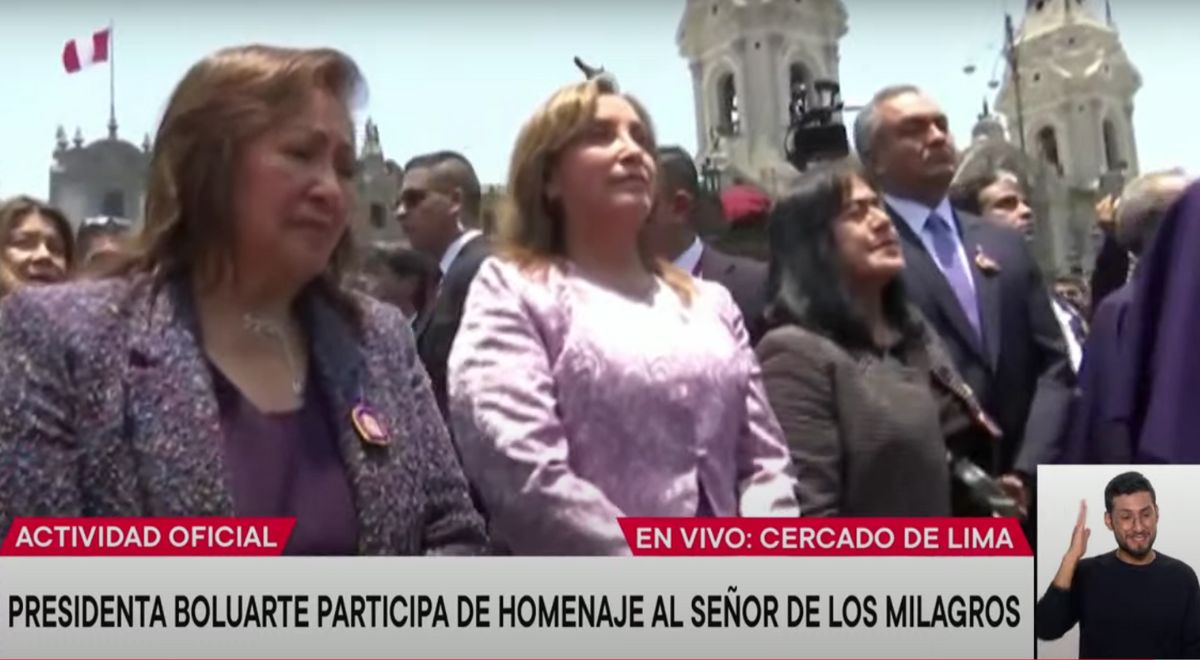 Se Or De Los Milagros Dina Boluarte Rinde Homenaje A La Imagen