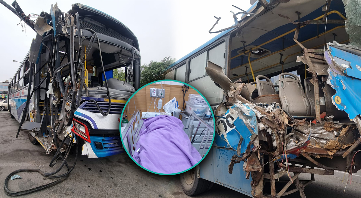 Los Olivos Dos Pasajeros Heridos Tras Choque De Buses En La Panamericana Norte Están En Uci 0785