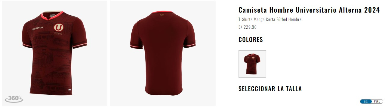 Camiseta Hombre Universitario Oficial 2024