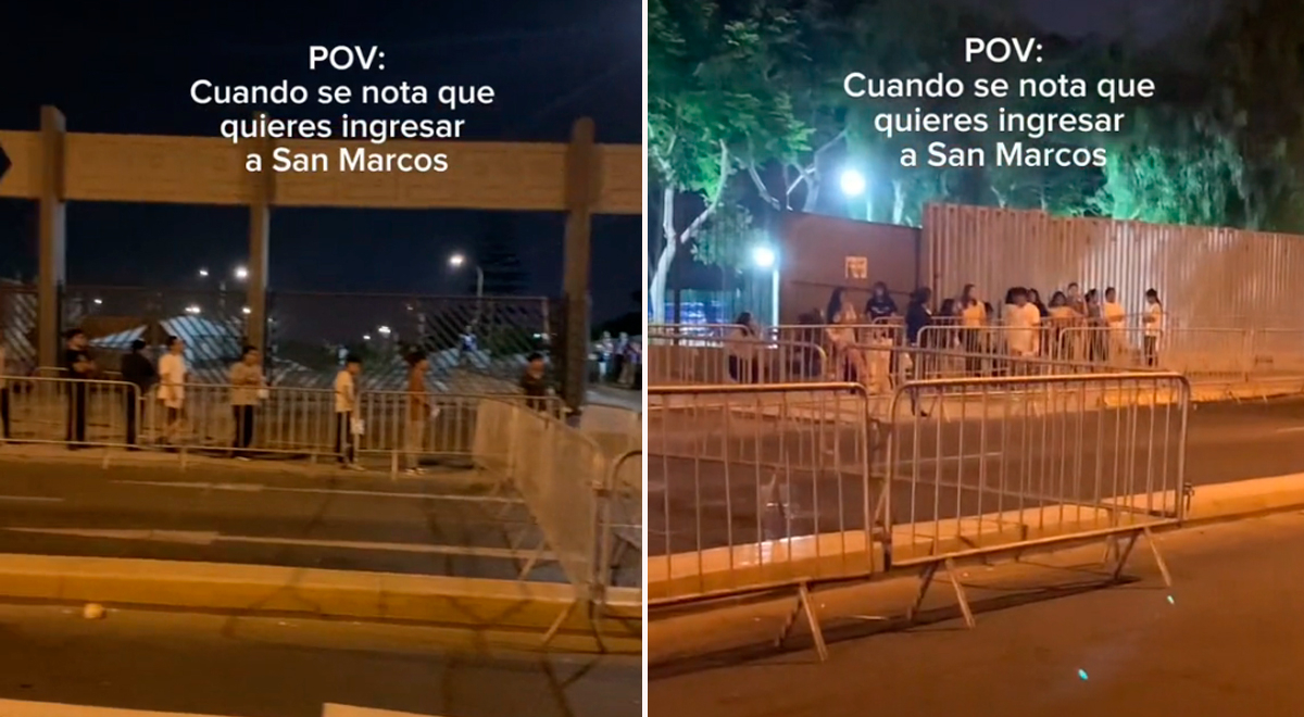 TikTok viral: Postulantes de San Marcos llegan a las 5 am. a dar su ...