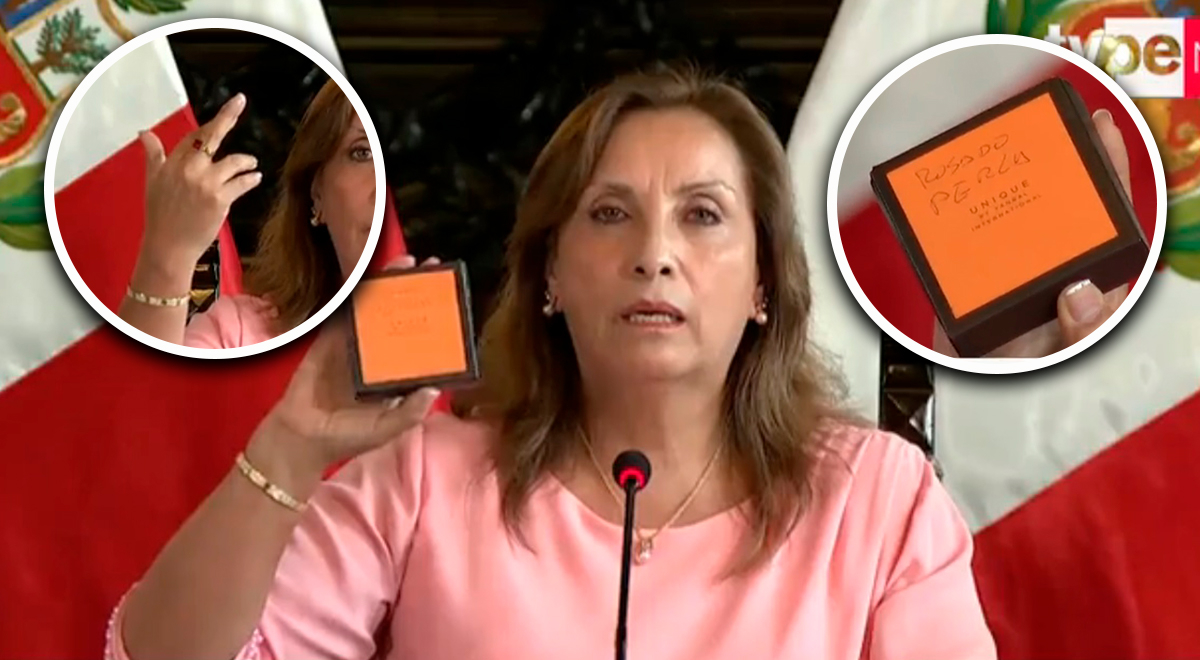 Dina Boluarte dice que su collar y sus aretes son de marca Únique ...