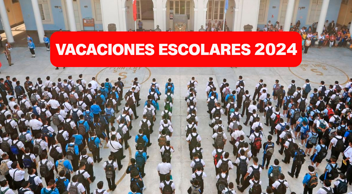 Cuándo inician las vacaciones escolares de julio 2024 en Perú, según