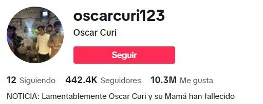 Oscar Curi falleció