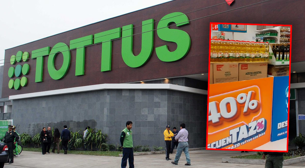 Tottus ofrece descuentos de hasta el 40% en diversos productos hasta el ...