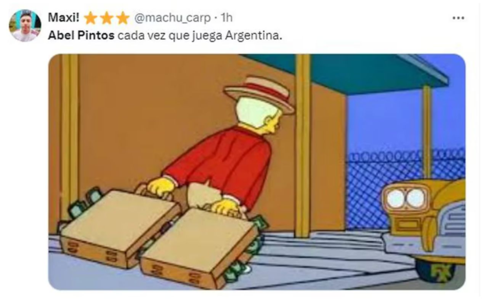 Memes Chile vs. Argentina: los imágenes en redes sociales tras la derrota de Gareca. Foto: X/Captura de pantalla