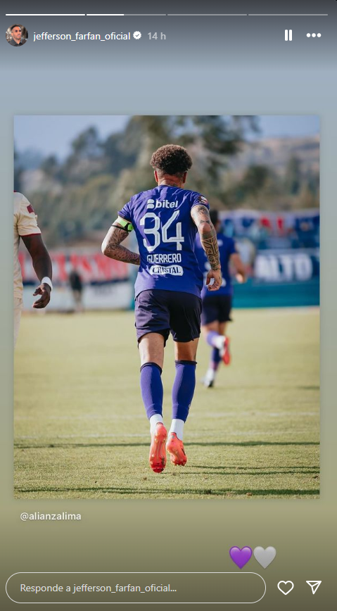 Jefferson Farfán a Paolo Guerrero.