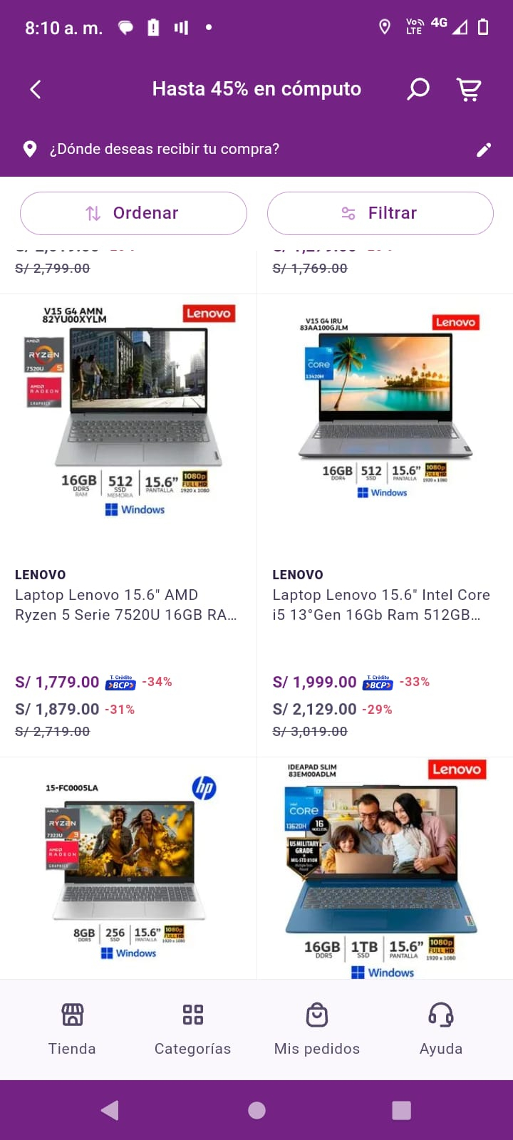 Conoce las mejores ofertas en laptops que puedes encontrar en Yape.