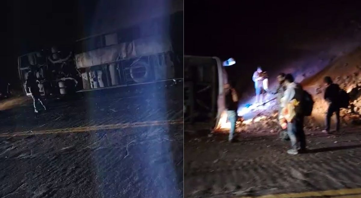 Fuerte choque entre bus y tráiler deja un muerto y más de 30 heridos en ...