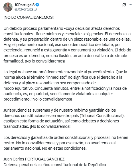 Dina Bollartal não compareceu ao Congresso de férias para ela