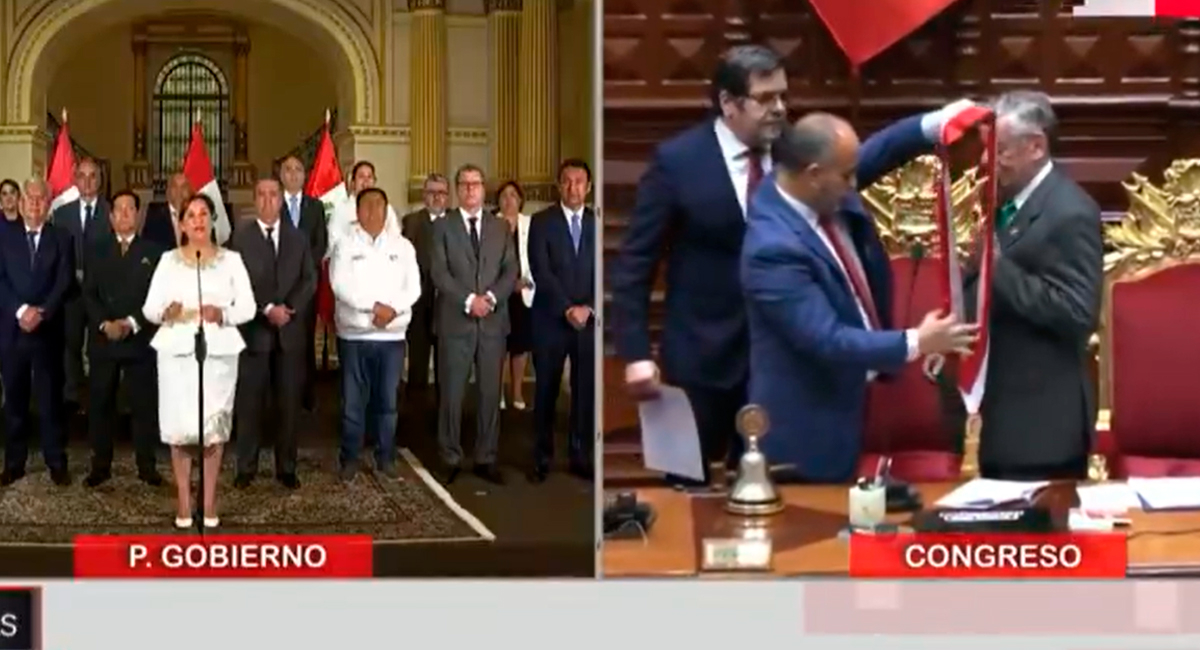 Deen Bollar tirou do ar e não completou sua mensagem ao país: a sessão do Congresso tomou seu lugar