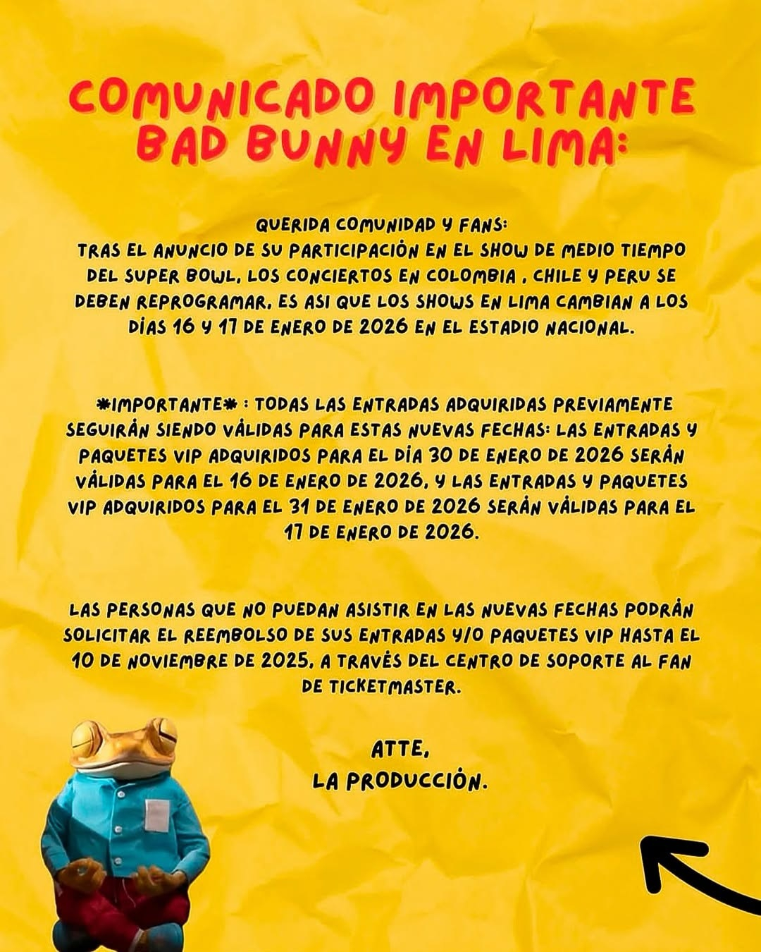 Bad Bunny continua os seus concertos no Estádio Nacional: aqui estão as novas datas Bad Bunny continua os seus concertos no Estádio Nacional: aqui estão as novas datas