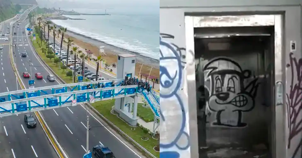 A autarquia de Lima inaugurou elevadores na Costa Verde, mas hoje estão extintos e destruídos. A autarquia de Lima inaugurou elevadores na Costa Verde, mas hoje estão extintos e destruídos.