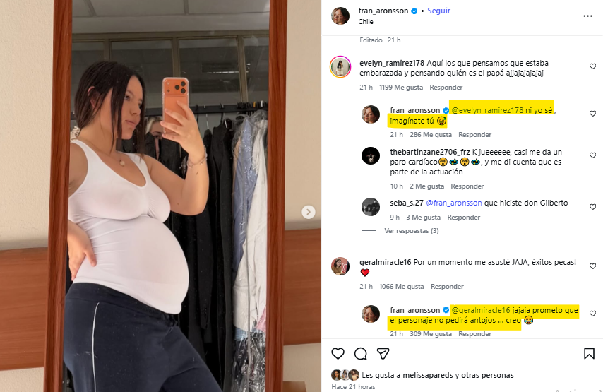 Francesca Aronson aceita ‘elogios’ após exibir barriga de ‘grávida’, mas esclarece: “Nem sei…” Francesca Aronson aceita ‘elogios’ após exibir barriga de ‘grávida’, mas esclarece: “Nem sei…”