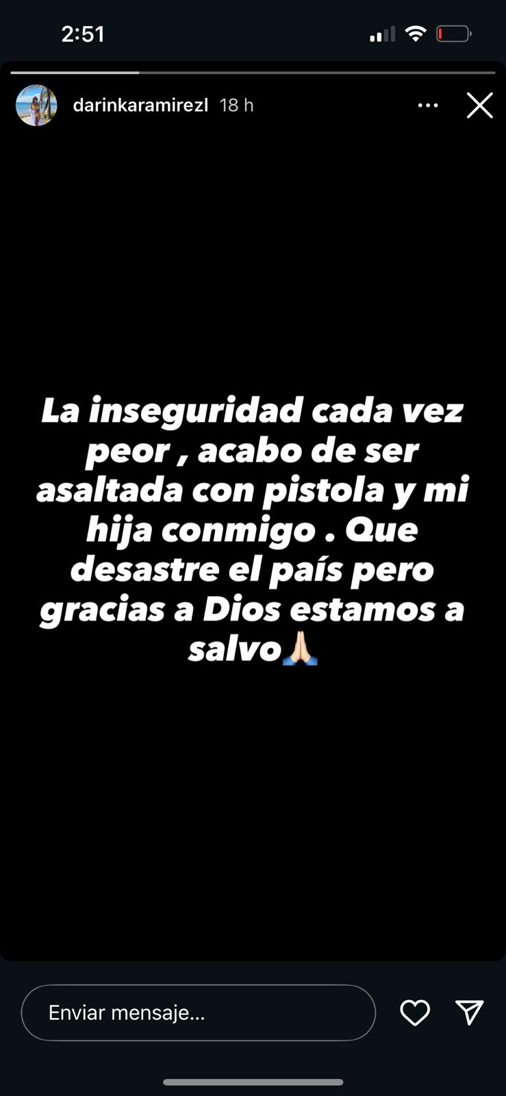 Daringa Ramirez e sua filha de Jefferson Farfan são vítimas de ataques armados e expõem sua situação: “Está piorando…”