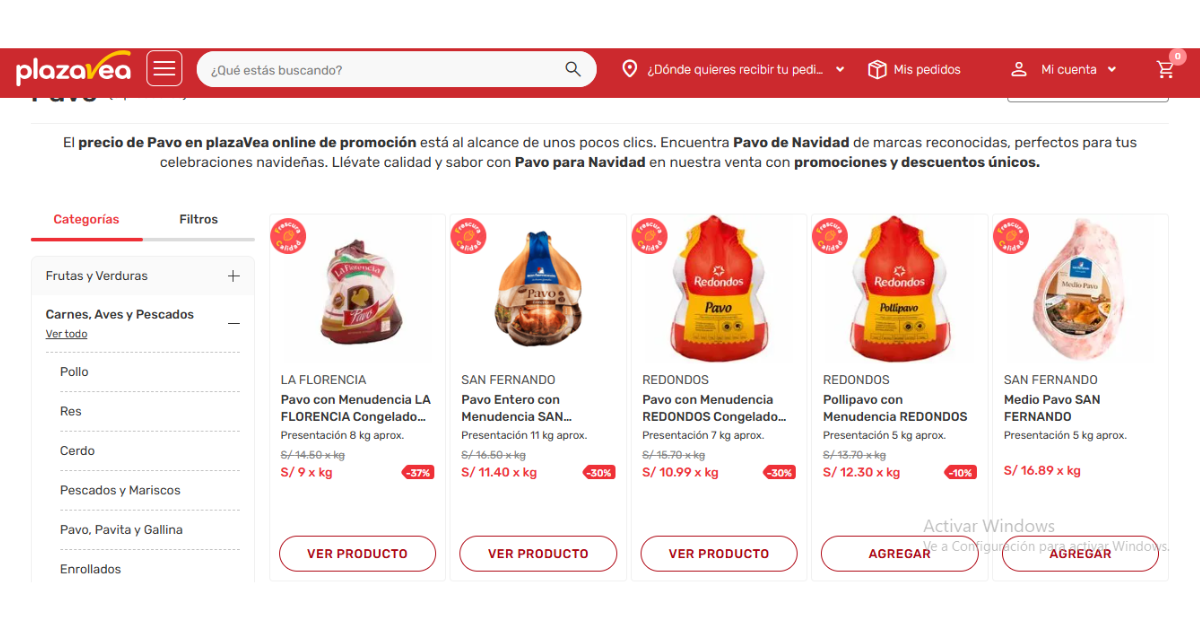 O Plaza Vee oferece perus para o Natal a partir de 09/09: Quanto tempo dura a oferta e como posso acessá-la?