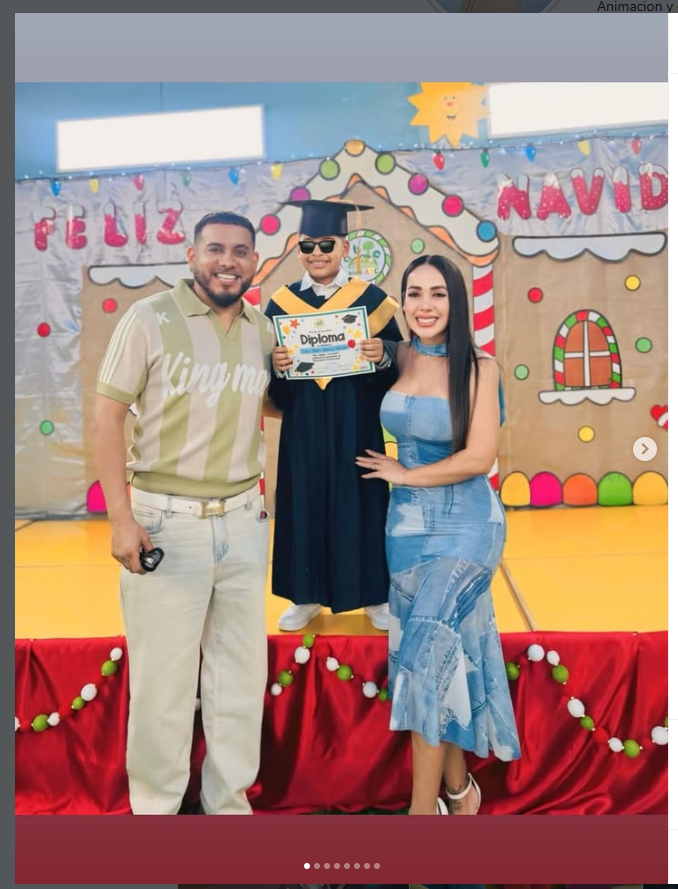 Dorita Orbegoso olha com orgulho e destaca o grande feito acadêmico do filho: “Você é o que há de mais valioso”.