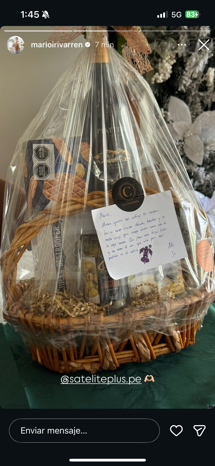     Jefferson Farfan critica as cestas de Natal que deu aos seus trabalhadores 