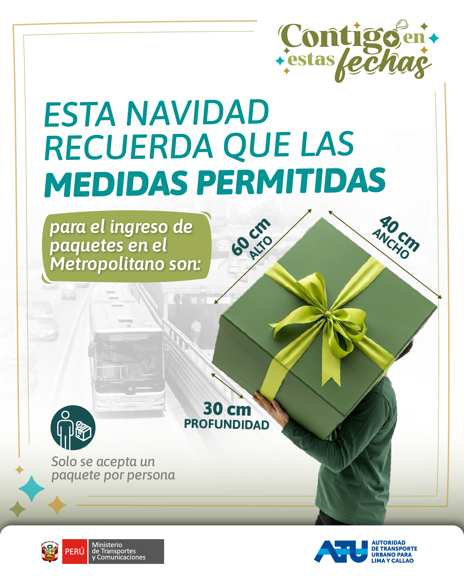 Metropolitan no Natal: ATU especifica quais pacotes e tamanhos são permitidos durante as férias