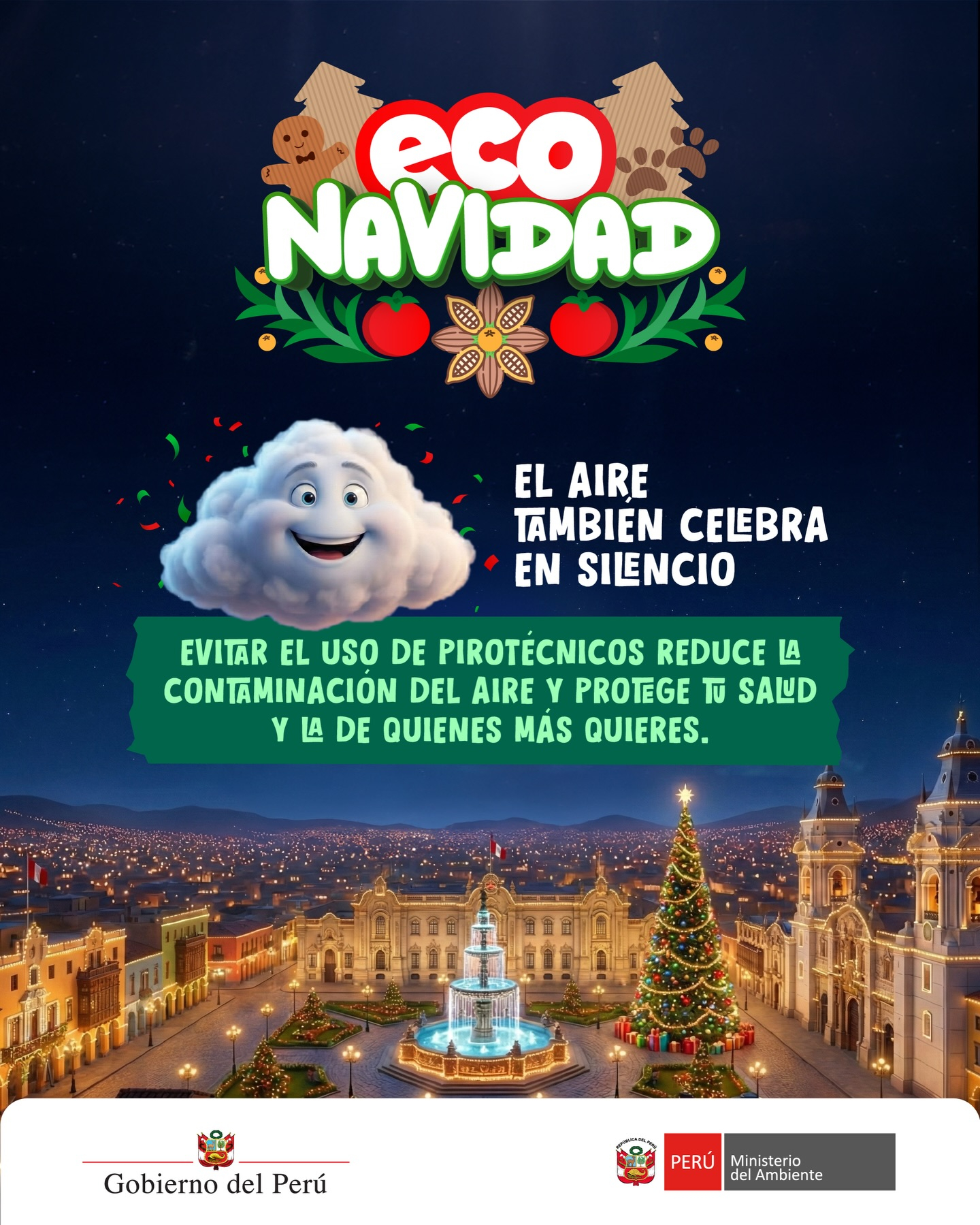 O Ministério do Meio Ambiente anuncia o uso de pirotecnia.