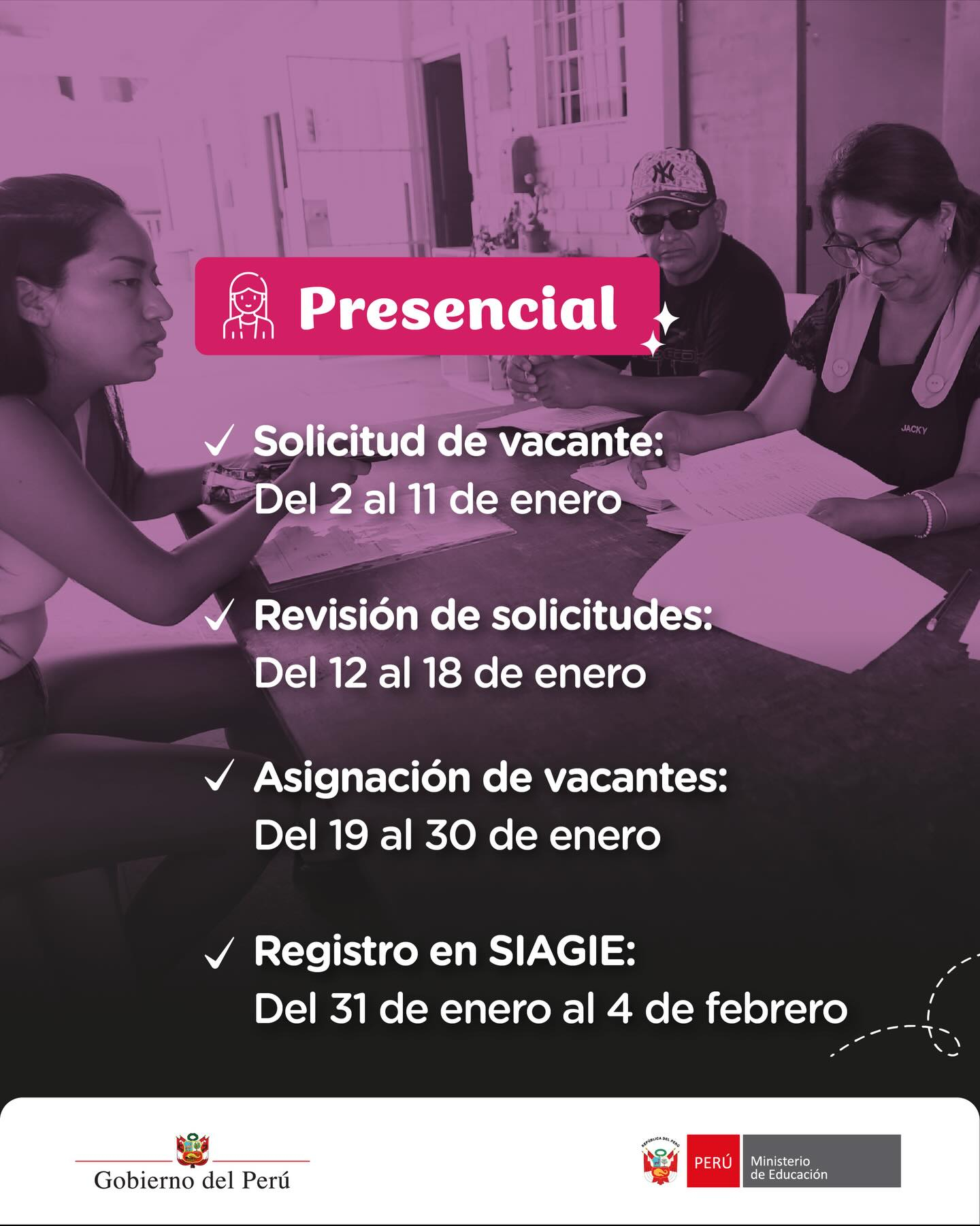 Atenção pais: Minedu confirma data de início de matrículas em 2026 nas escolas públicas