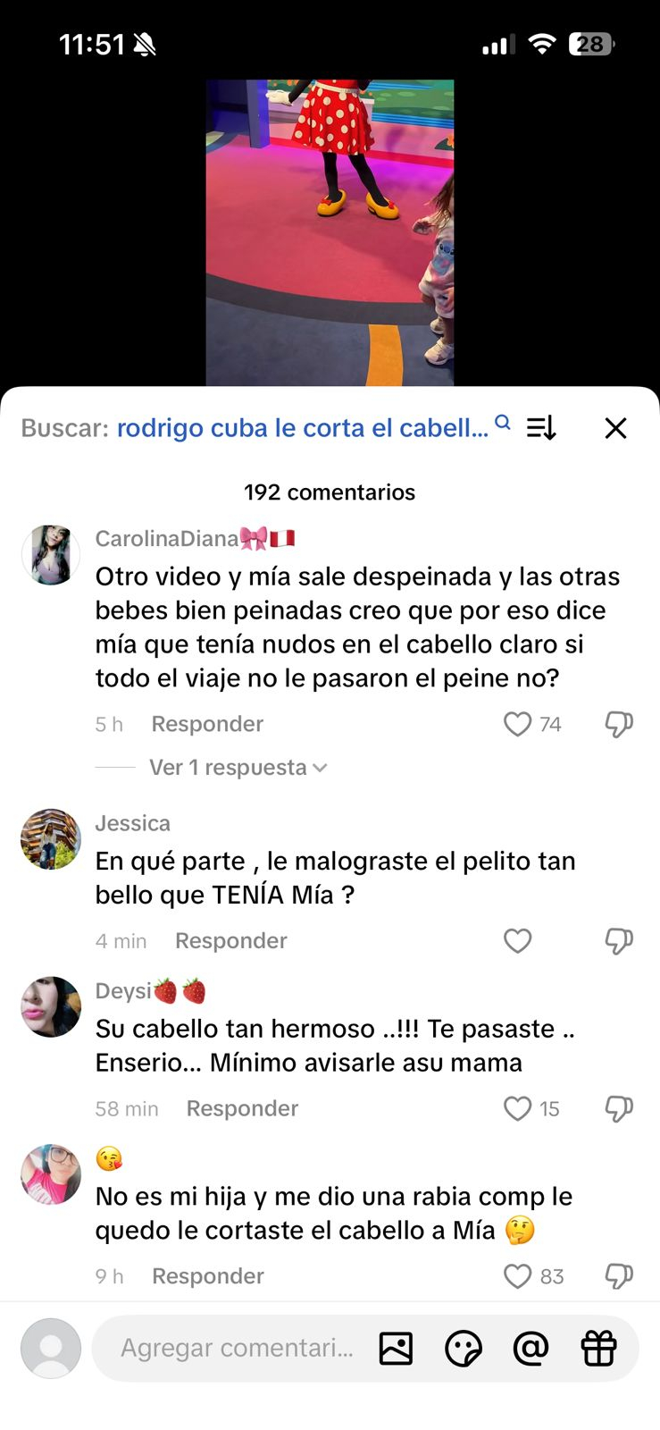 Eles criticam Rodrigo Cuba e Ale Venturo por cortarem o cabelo da filha de Melissa Paredes durante a turnê: “Outras garotas bem penteadas”
