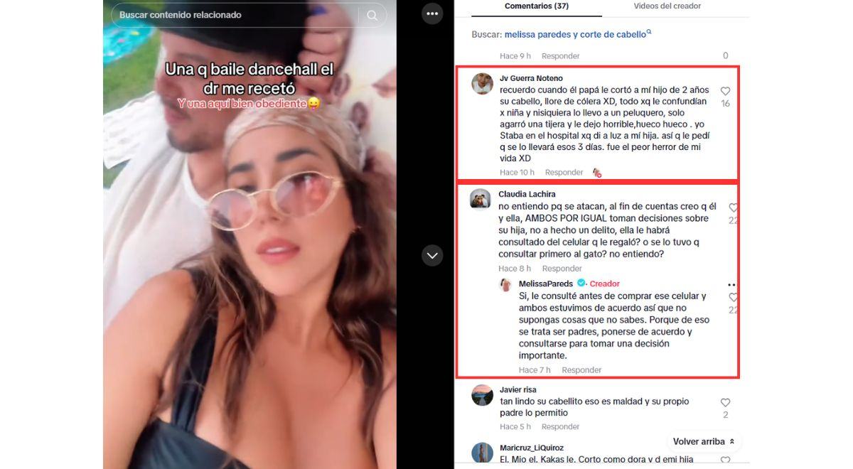 Melissa Paredes ‘afunda’ Rodrigo Cuba e Ale Venturo por cortarem o cabelo da filha sem sua permissão: “Pior erro da minha vida”