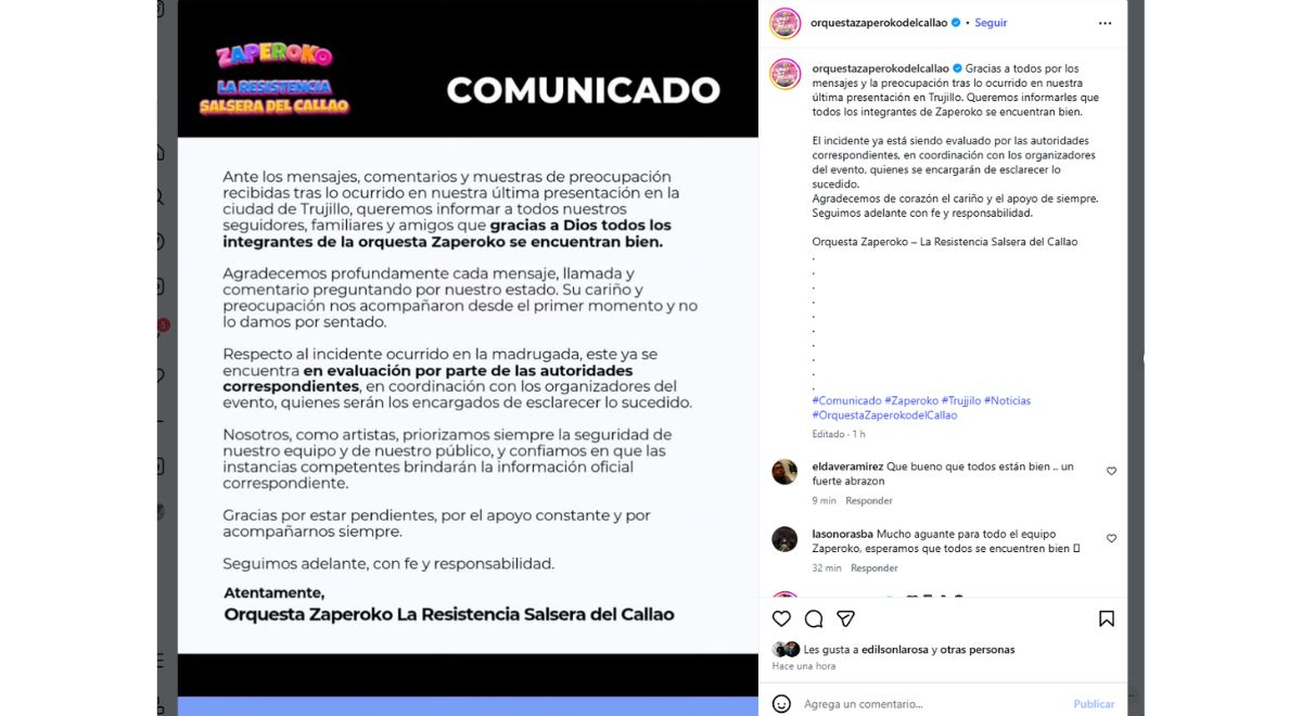 A Orquestra Saperoko sofre um momento de terror após a detonação de um artefato explosivo no meio de um concerto em Trujillo, e eles ficam feridos.