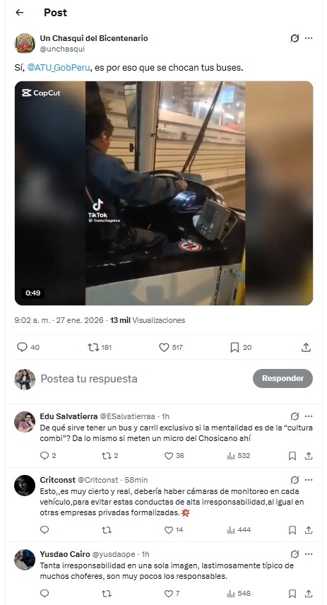 A última gota! Eles pegaram o motorista do Metropolitano gritando enquanto dirigia o ônibus depois que mais de 40 pessoas ficaram feridas.