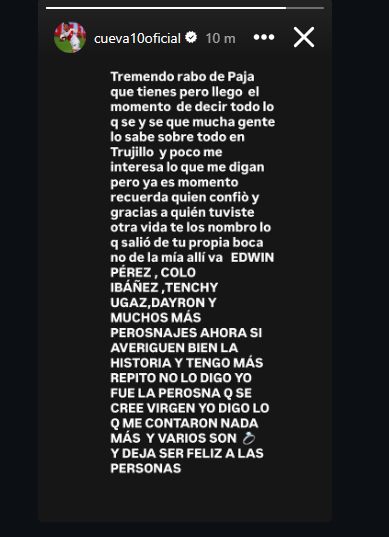 Christian Cueva se apresentou e enviou uma acusação contundente contra Pamela Lopez: “Chegou a hora de dizer…”