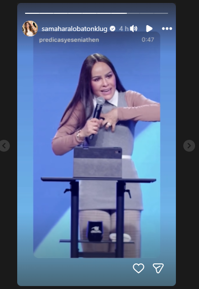 Após acontecimentos poderosos em sua vida, Samahara Lobaton compartilha uma emocionante mensagem cristã: “O perdão é um só…”