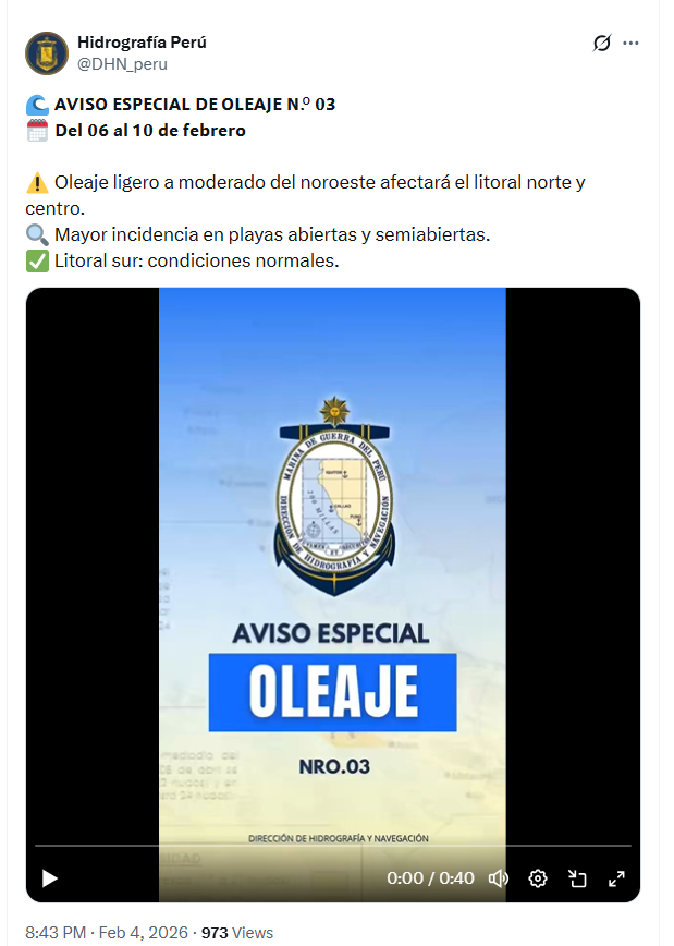 Confirmado | Ameaça marítima permanece na costa, Marinha alerta cidadãos