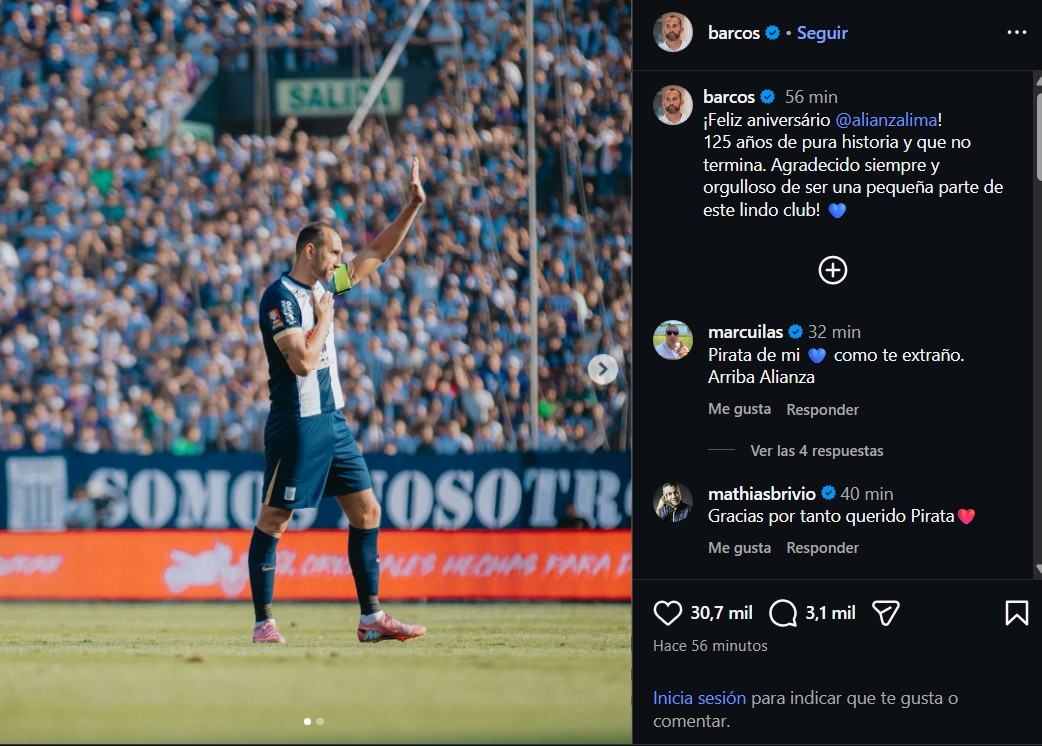 Hernán Barcos surpreende Alianza Lima com mensagem, fãs respondem: “Você nunca teria ido…”