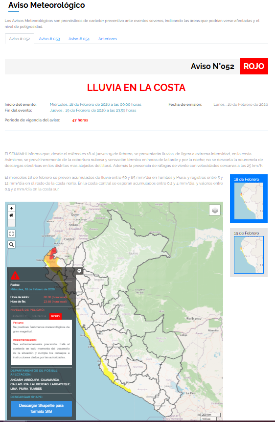 Acidente no Peru | O perigoso fenômeno que atingiu o alerta vermelho cobre Lima de neblina: é assim que vai evoluir nas próximas horas, alerta Senamhi
