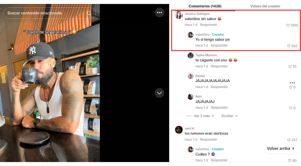 Valentino divulga mensagem inesperada sobre ‘Majo Con Flavor’ após confirmar romance com Gino Aceretto: “I Have Fun”