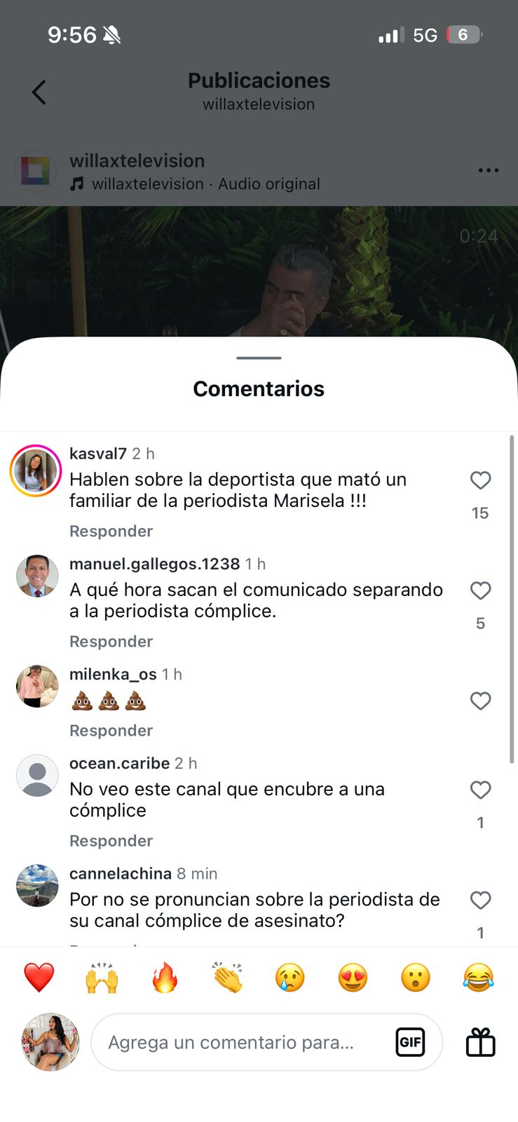 Eles mergulham na televisão Villax e exigem a saída da jornalista Maricel Linares por não revelar que seu padrasto atropelou um atleta: “Eles encobrem cúmplices”.